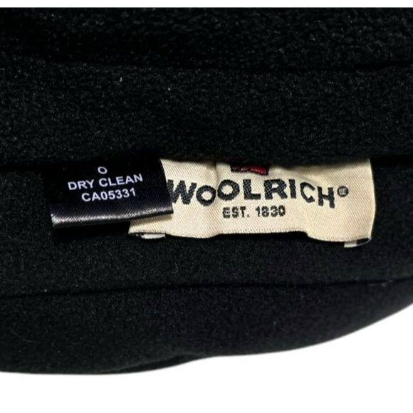 VTG Woolrich Trapper Hat Buffalo Plaid Ear Flaps Faux Fur-Lined Cap Red Black - Picture 10 of 12